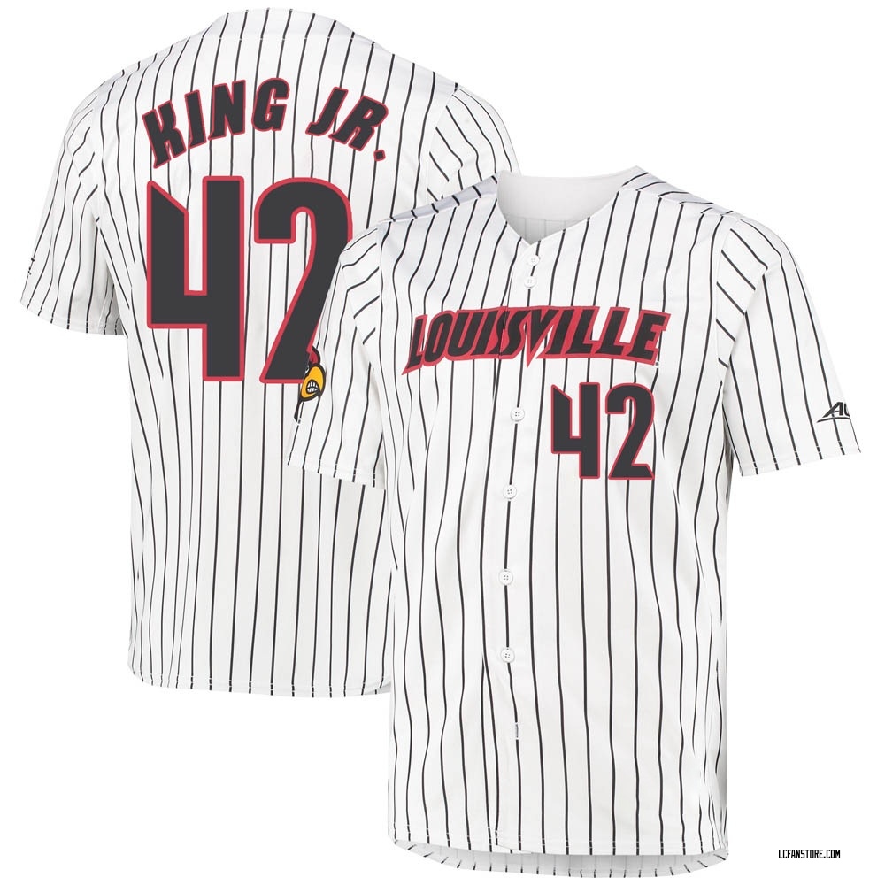 Adidas Men's Louisville Cardinals White #21 Replica Baseball Jersey, Medium